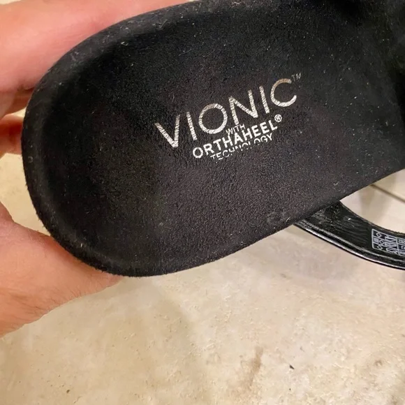 VIONIC MAGGIE WEDGE SANDALS ADJUSTABLE COMFORT SHOES VIONIC ORTHOTIC SHOES SZ 9 - Picture 7 of 12